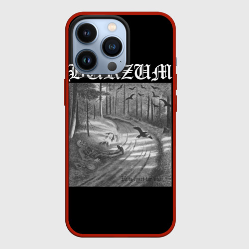 Чехол для iPhone 13 Pro Burzum Hvis lyset tar oss, цвет красный