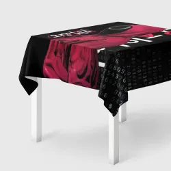Скатерть 3D Игра в кальмара, страж круг бинарный код