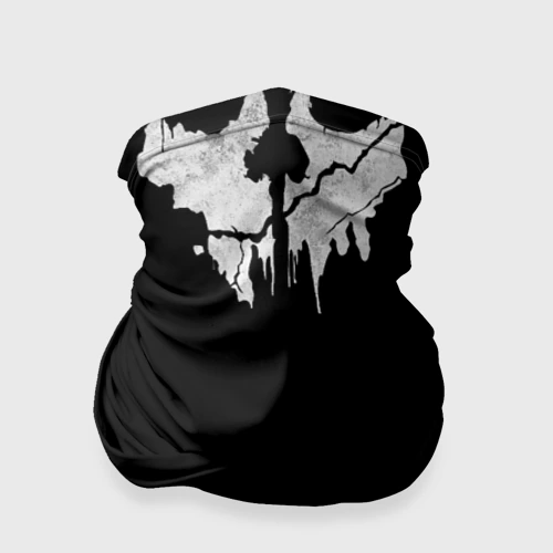 Бандана-труба 3D Лицо череп чёрная black mask skull
