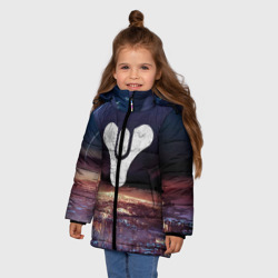 Зимняя куртка для девочек 3D Дестини земля Хаб, странник над городом - фото 2