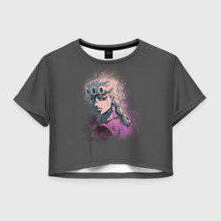 Женская футболка Crop-top 3D Giorno Giovanna. Paints