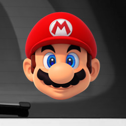 Наклейка на автомобиль Mario head