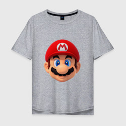 Мужская футболка хлопок Oversize Mario head