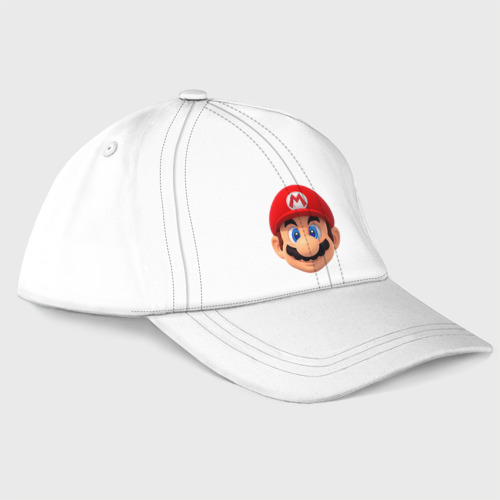 Бейсболка Mario head, цвет белый