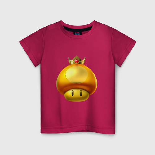 Детская футболка хлопок GoldToad, цвет маджента