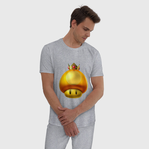 Мужская пижама хлопок с принтом GoldToad, фото на моделе #1