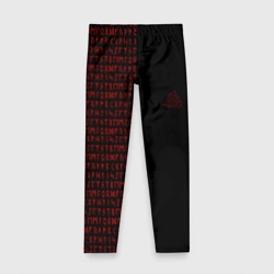 Детские леггинсы 3D Валькнут рунический алфавит