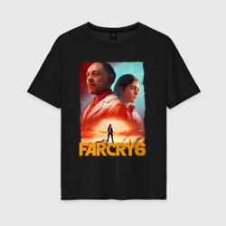 Женская футболка хлопок Oversize Far Cry 6 Фар край 6 постер