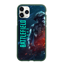 Чехол для iPhone 11 Pro матовый Battlefield 2042 soldier wars