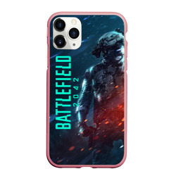 Чехол для iPhone 11 Pro Max матовый Battlefield 2042 soldier wars