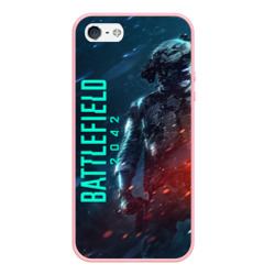 Чехол для iPhone 5/5S матовый Battlefield 2042 soldier wars