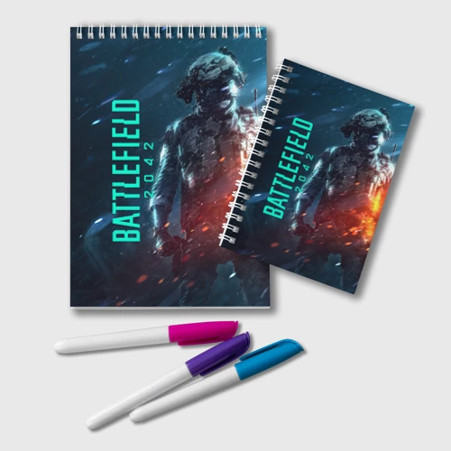 Блокнот Battlefield 2042 soldier wars