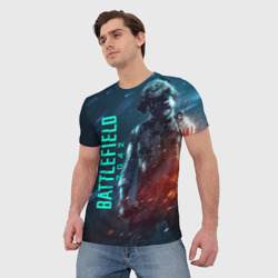 Мужская футболка 3D Battlefield 2042 soldier wars - фото 2