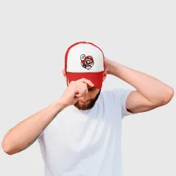 Кепка тракер с сеткой Mario - face - фото 2