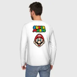 Мужской лонгслив хлопок Mario - face - фото 4