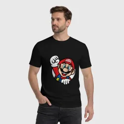 Мужская футболка хлопок Mario - face - фото 2