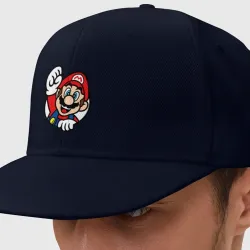 Кепка снепбек с прямым козырьком Mario - face
