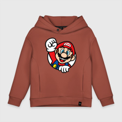 Детское худи Oversize хлопок Mario - face