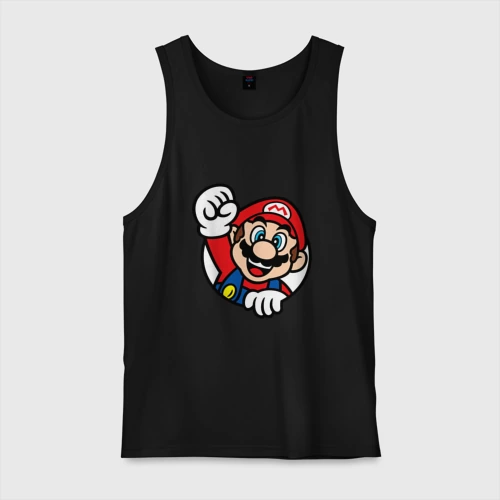Мужская майка хлопок Mario - face