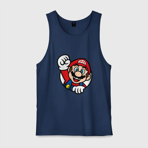Мужская майка хлопок Mario - face