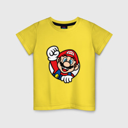 Детская футболка хлопок Mario - face