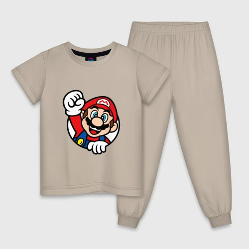 Детская пижама хлопок Mario - face