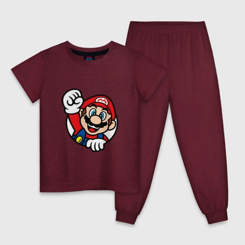 Детская пижама хлопок Mario - face