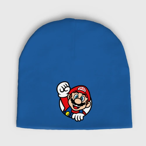 Детская шапка демисезонная Mario - face