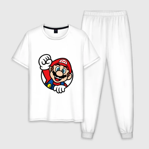 Мужская пижама хлопок Mario - face