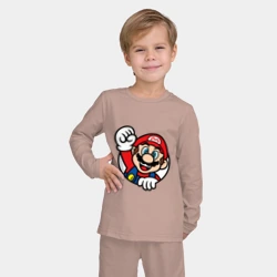 Детская пижама с лонгсливом хлопок Mario - face - фото 2
