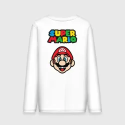 Мужской лонгслив хлопок Mario - face - фото 2