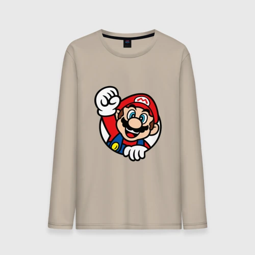 Мужской лонгслив хлопок Mario - face