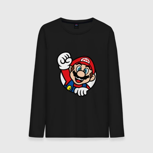 Мужской лонгслив хлопок Mario - face