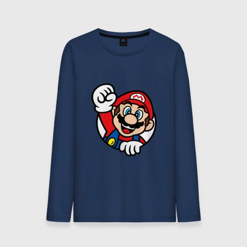 Мужской лонгслив хлопок Mario - face