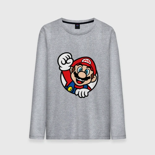 Мужской лонгслив хлопок Mario - face