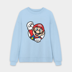 Мужской свитшот oversize без начеса хлопок Mario - face