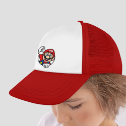 Детская кепка тракер Mario - face