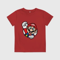 Детская футболка хлопок Mario - face
