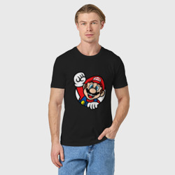 Мужская футболка хлопок Mario - face - фото 2