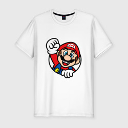 Мужская футболка хлопок Slim Mario - face
