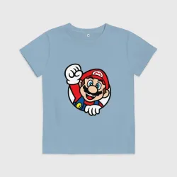 Детская футболка хлопок Mario - face