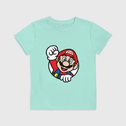 Детская футболка хлопок Mario - face
