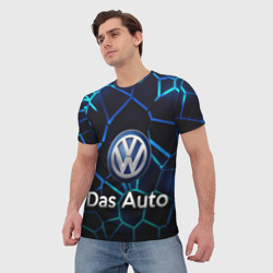 Мужская футболка 3D Volkswagen слоган Das Auto - фото 2