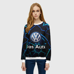 Женский свитшот 3D Volkswagen слоган Das Auto - фото 2