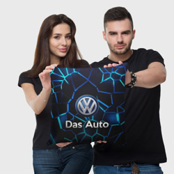 Подушка 3D Volkswagen слоган Das Auto - фото 2