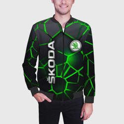 Мужской бомбер 3D 3D плиты с подсветкой Шкода - фото 2