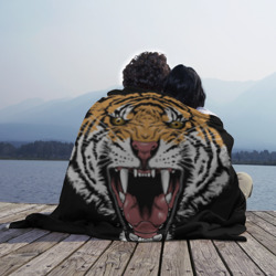 Плед 3D Оскал амурского тигра - фото 2