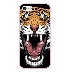 Оскал амурского тигра – Чехол для iPhone 5/5S матовый с принтом купить