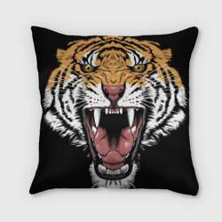Оскал амурского тигра – Подушка 3D с принтом купить