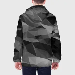 Мужская куртка 3D Gray abstraction серая абстракция - фото 5